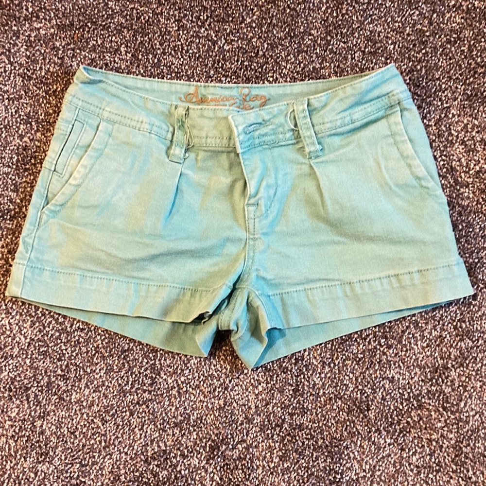 Teal blue shorts